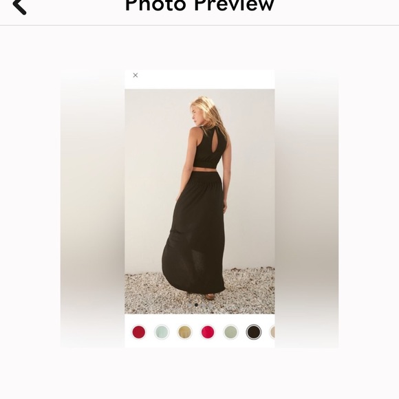 COPY - Free people easy skirt and top set. Skirt is shortened to above knee len… - Picture 2 of 6